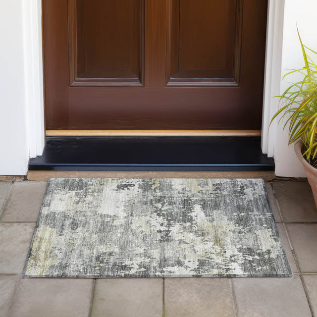 Addison Chantille ACN2142 Abstract Machine Made Transitional Pewter Rug