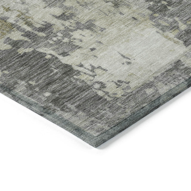 Addison Chantille ACN2142 Abstract Machine Made Transitional Pewter Rug