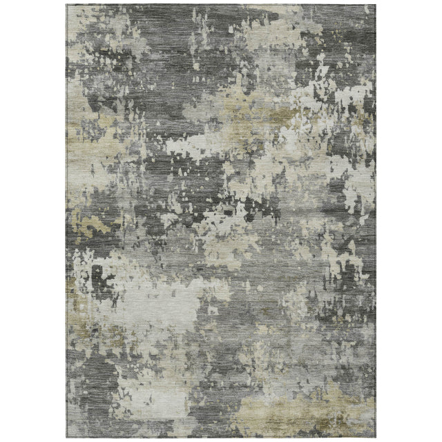 Addison Chantille ACN2142 Abstract Machine Made Transitional Pewter Rug