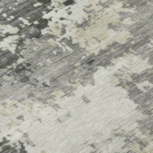 Addison Chantille ACN2142 Abstract Machine Made Transitional Pewter Rug