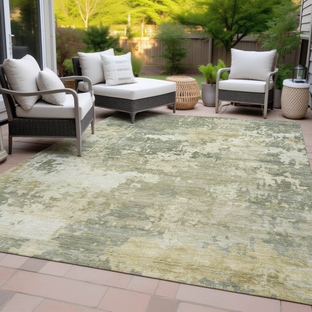 Addison Chantille ACN2142 Abstract Machine Made Transitional Sage Rug