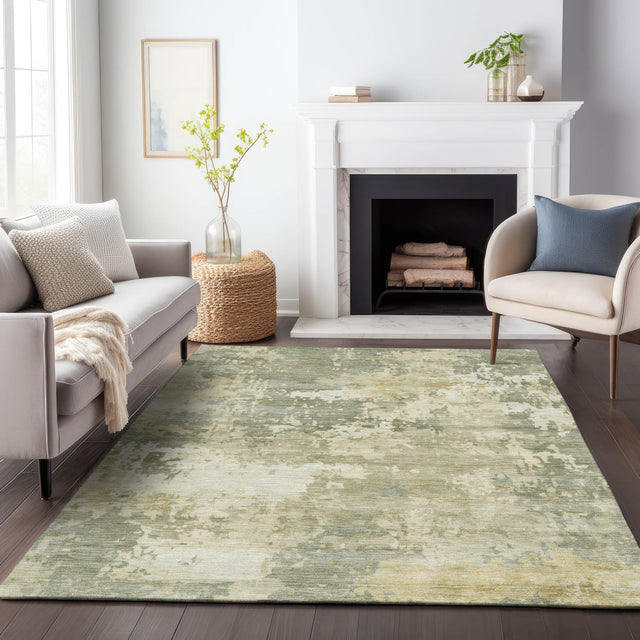 Addison Chantille ACN2142 Abstract Machine Made Transitional Sage Rug