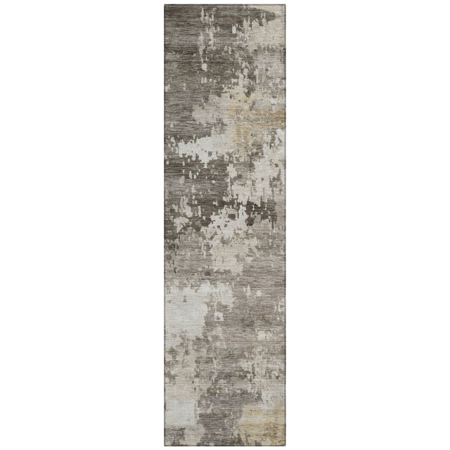 Addison Chantille ACN2142 Abstract Machine Made Transitional Taupe Rug