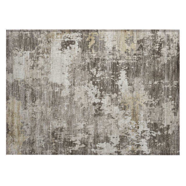 Addison Chantille ACN2142 Abstract Machine Made Transitional Taupe Rug