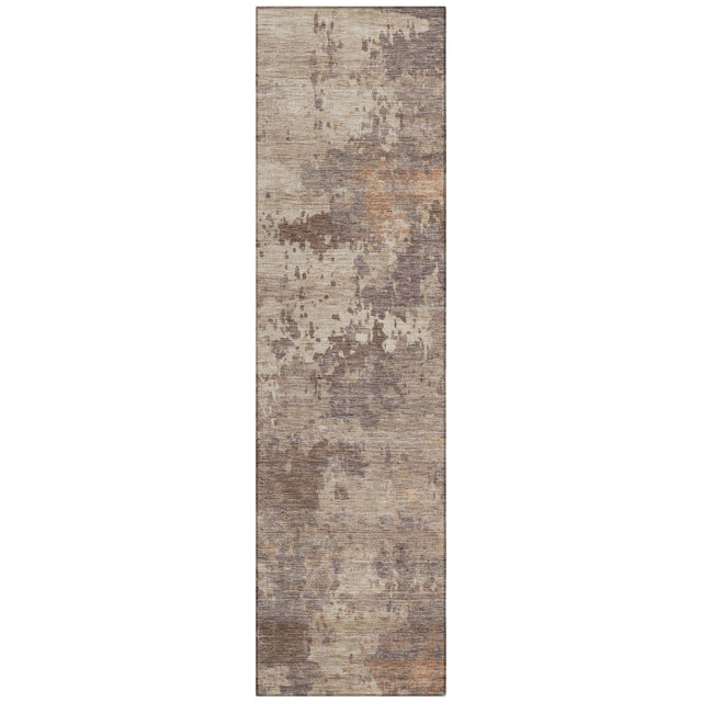 Addison Chantille ACN2143 Abstract Machine Made Transitional Brown Rug