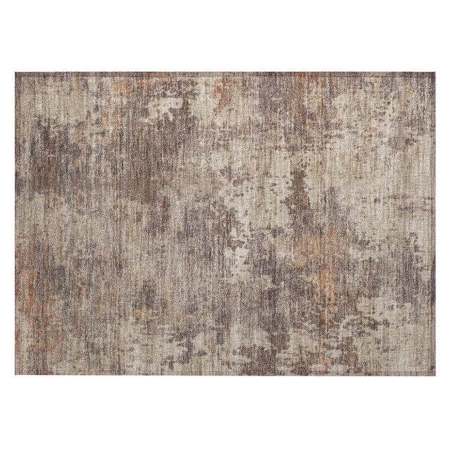 Addison Chantille ACN2143 Abstract Machine Made Transitional Brown Rug