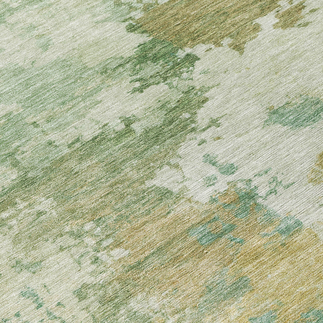 Addison Chantille ACN2144 Abstract Machine Made Transitional Aloe Rug