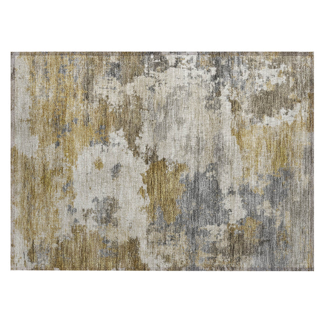 Addison Chantille ACN2144 Abstract Machine Made Transitional Brown Rug