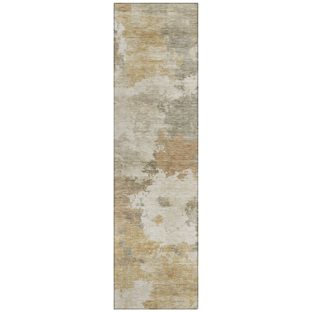 Addison Chantille ACN2144 Abstract Machine Made Transitional Khaki Rug