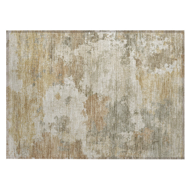 Addison Chantille ACN2144 Abstract Machine Made Transitional Khaki Rug