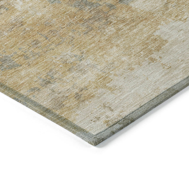 Addison Chantille ACN2144 Abstract Machine Made Transitional Khaki Rug