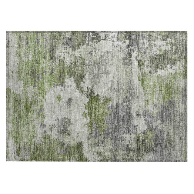 Addison Chantille ACN2144 Abstract Machine Made Transitional Olive Rug