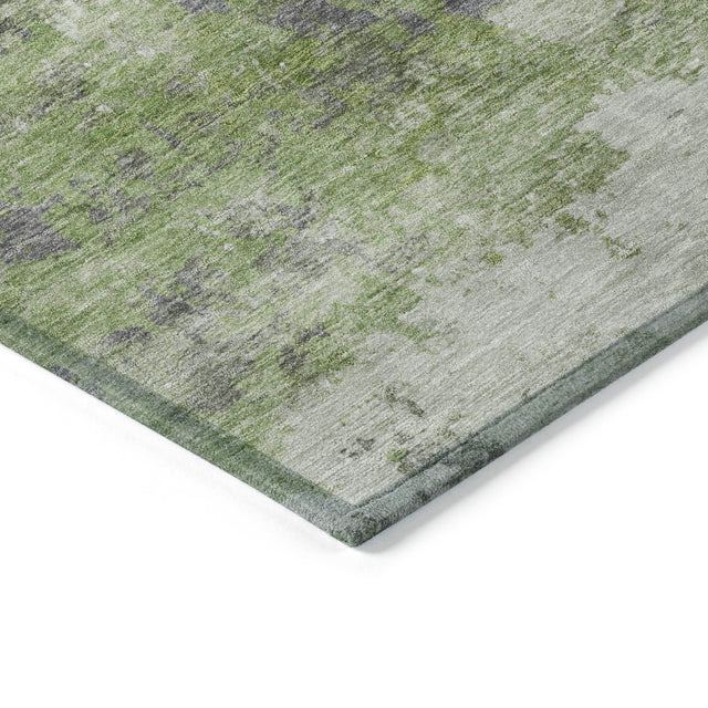 Addison Chantille ACN2144 Abstract Machine Made Transitional Olive Rug