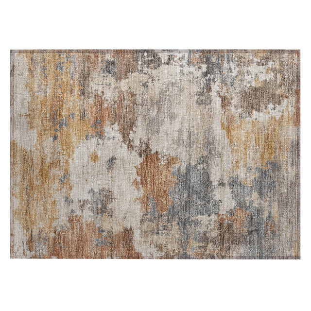 Addison Chantille ACN2144 Abstract Machine Made Transitional Paprika Rug