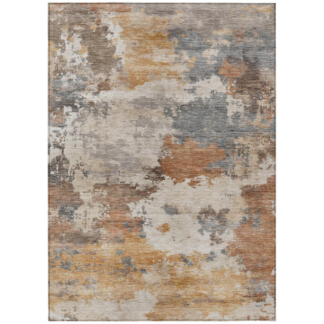 Addison Chantille ACN2144 Abstract Machine Made Transitional Paprika Rug