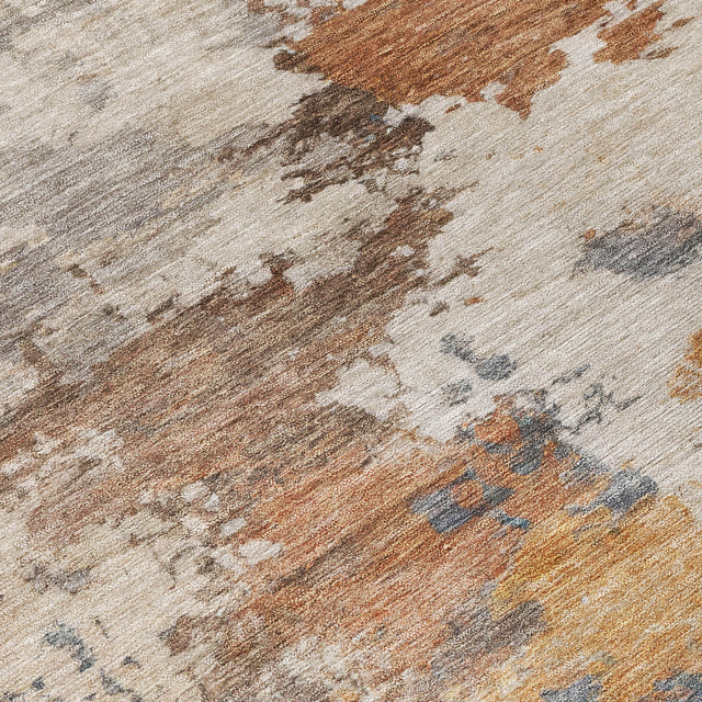 Addison Chantille ACN2144 Abstract Machine Made Transitional Paprika Rug