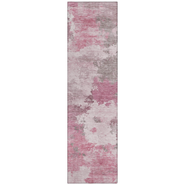 Addison Chantille ACN2144 Abstract Machine Made Transitional Pink Rug