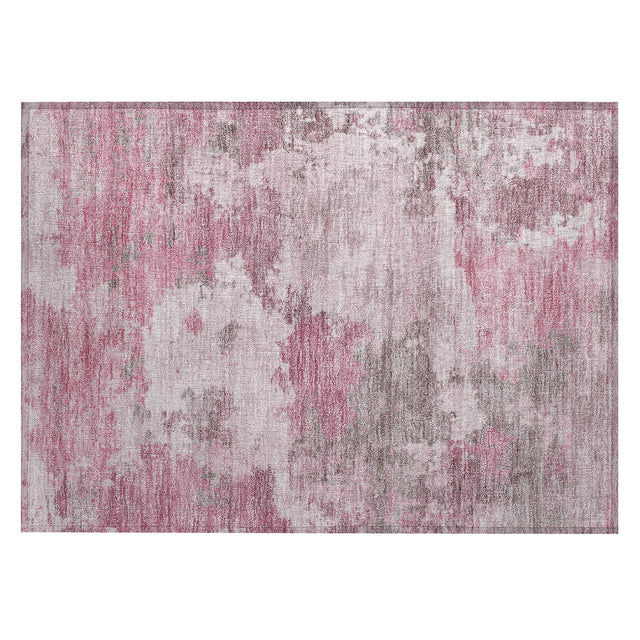 Addison Chantille ACN2144 Abstract Machine Made Transitional Pink Rug