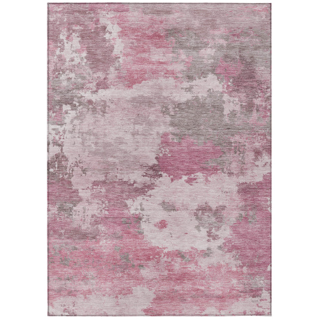 Addison Chantille ACN2144 Abstract Machine Made Transitional Pink Rug
