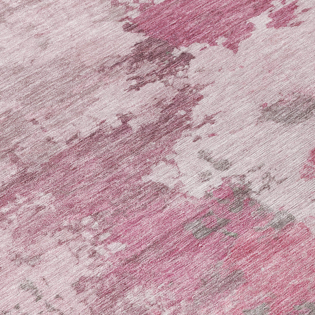 Addison Chantille ACN2144 Abstract Machine Made Transitional Pink Rug