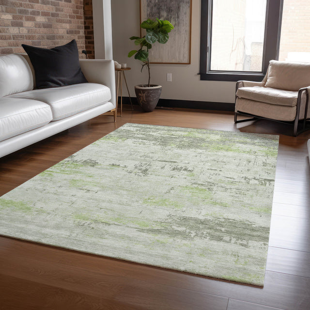 Addison Chantille ACN2145 Abstract Machine Made Transitional Aloe Rug