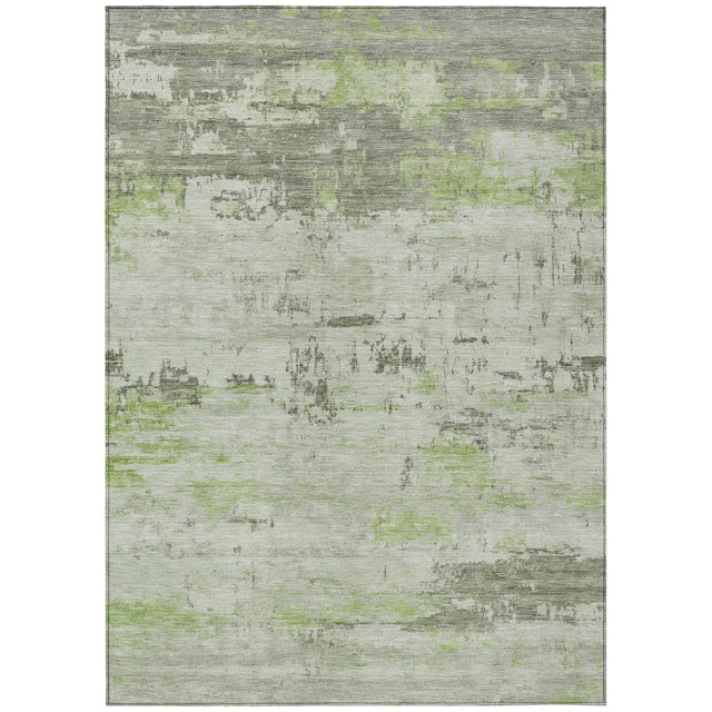 Addison Chantille ACN2145 Abstract Machine Made Transitional Aloe Rug