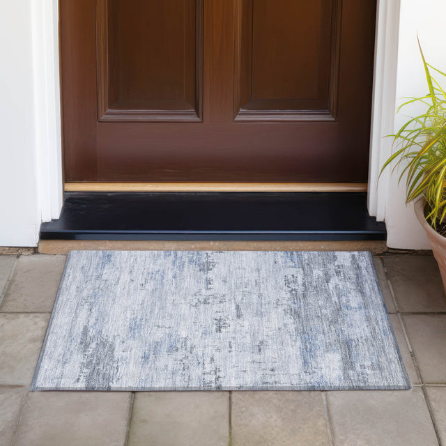 Addison Chantille ACN2145 Abstract Machine Made Transitional Blue Rug