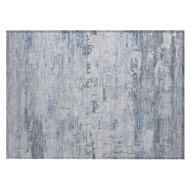 Addison Chantille ACN2145 Abstract Machine Made Transitional Blue Rug