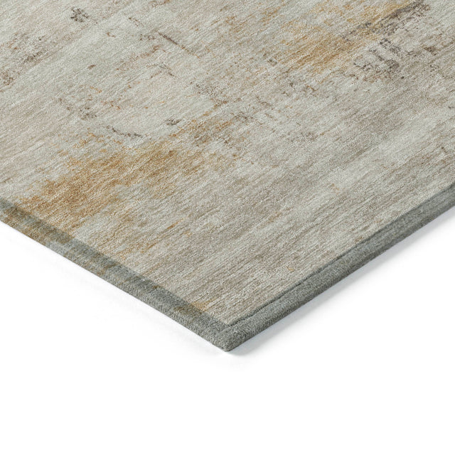 Addison Chantille ACN2145 Abstract Machine Made Transitional Putty Rug