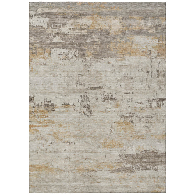 Addison Chantille ACN2145 Abstract Machine Made Transitional Putty Rug