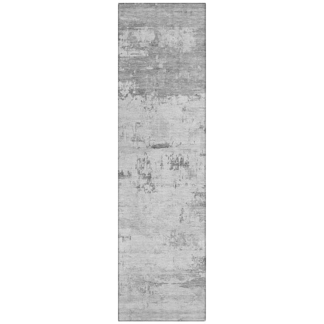 Addison Chantille ACN2145 Abstract Machine Made Transitional Silver Rug