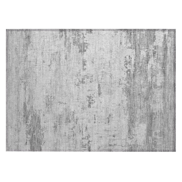 Addison Chantille ACN2145 Abstract Machine Made Transitional Silver Rug