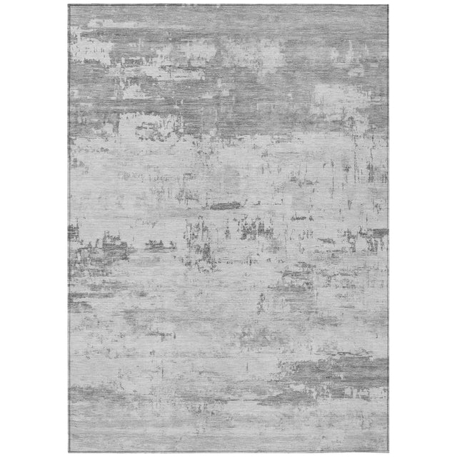 Addison Chantille ACN2145 Abstract Machine Made Transitional Silver Rug