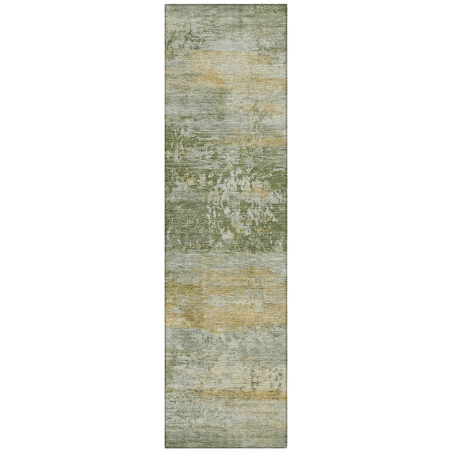 Addison Chantille ACN2146 Abstract Machine Made Transitional Aloe Rug