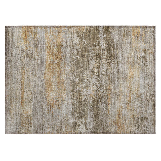 Addison Chantille ACN2146 Abstract Machine Made Transitional Brown Rug
