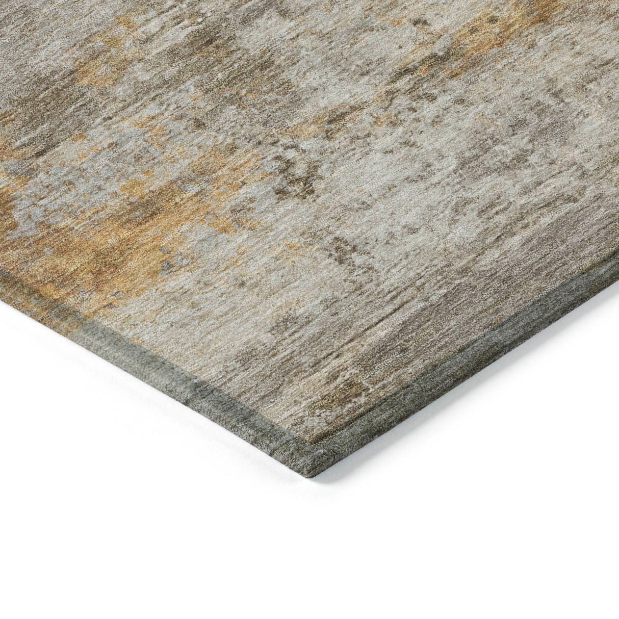 Addison Chantille ACN2146 Abstract Machine Made Transitional Brown Rug