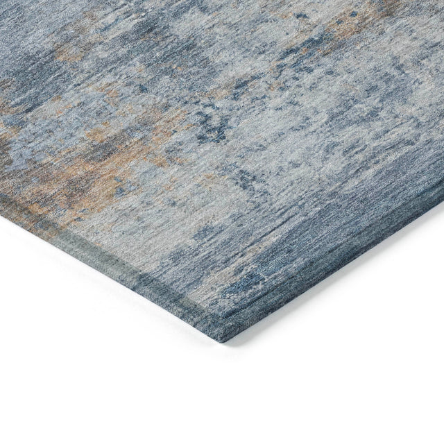 Addison Chantille ACN2146 Abstract Machine Made Transitional Denim Rug