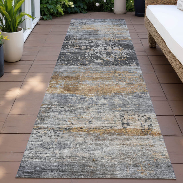 Addison Chantille ACN2146 Abstract Machine Made Transitional Gray Rug