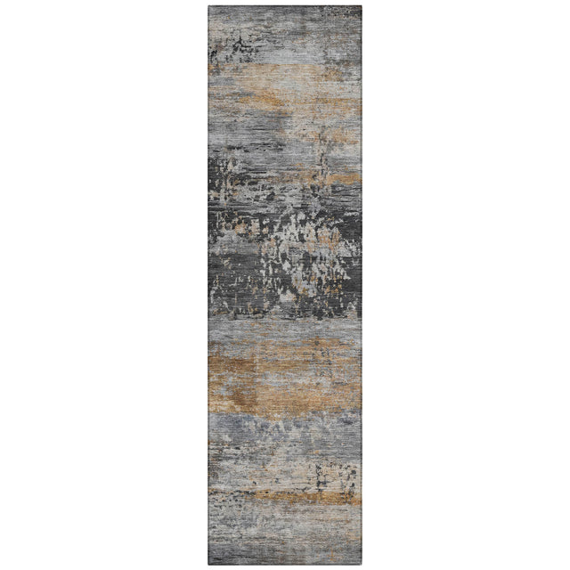 Addison Chantille ACN2146 Abstract Machine Made Transitional Gray Rug
