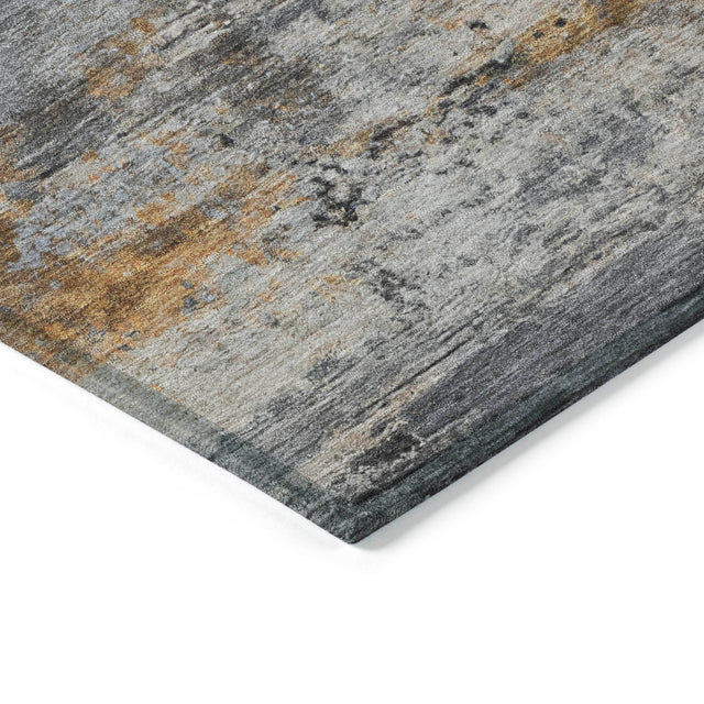Addison Chantille ACN2146 Abstract Machine Made Transitional Gray Rug