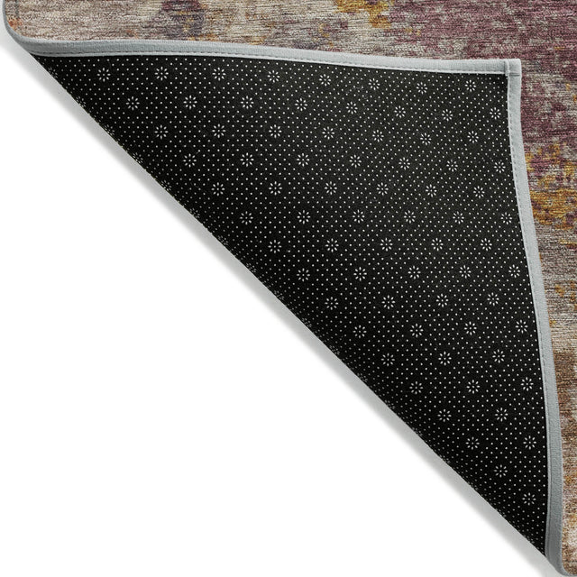 Addison Chantille ACN2147 Abstract Machine Made Transitional Rust Rug