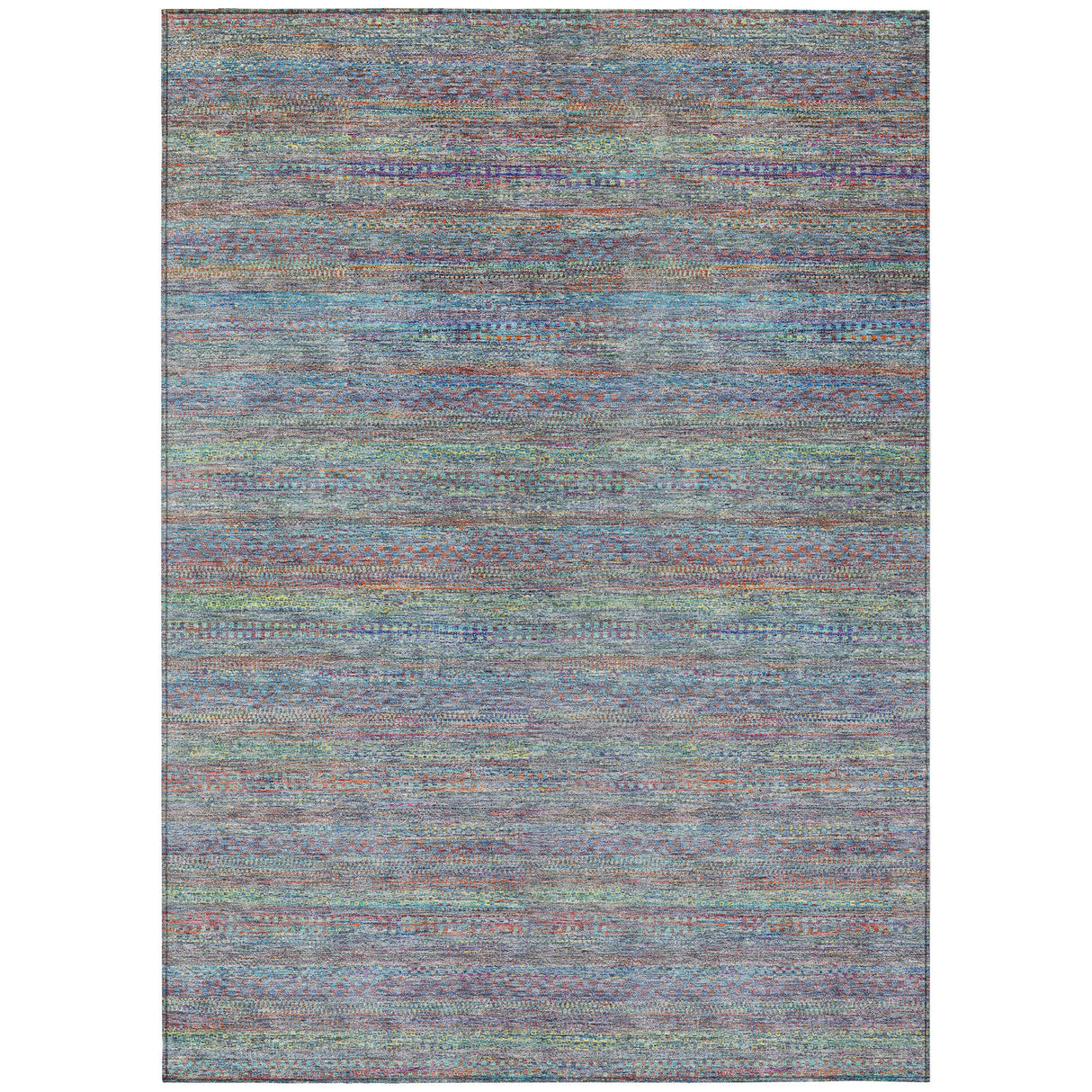 Addison Chantille ACN2148 Stripes Machine Made Transitional Blue Rug