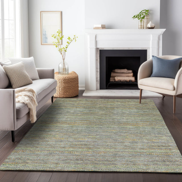Addison Chantille ACN2148 Stripes Machine Made Transitional Gray Rug