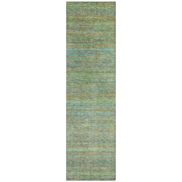 Addison Chantille ACN2148 Stripes Machine Made Transitional Green Rug