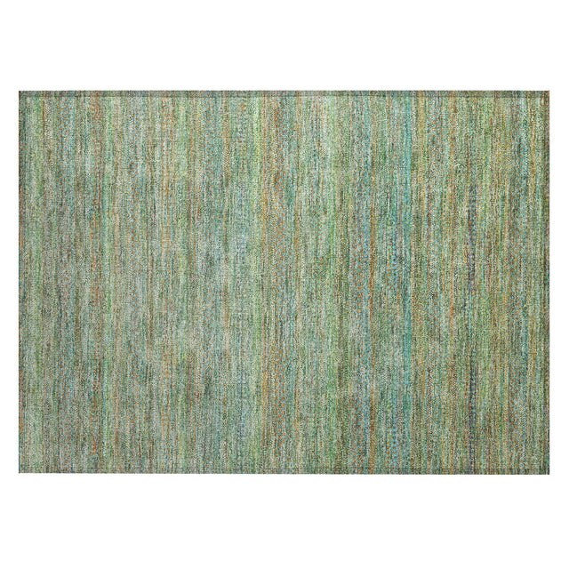 Addison Chantille ACN2148 Stripes Machine Made Transitional Green Rug