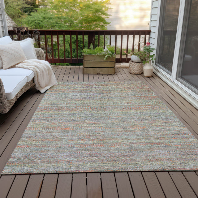 Addison Chantille ACN2148 Stripes Machine Made Transitional Sage Rug