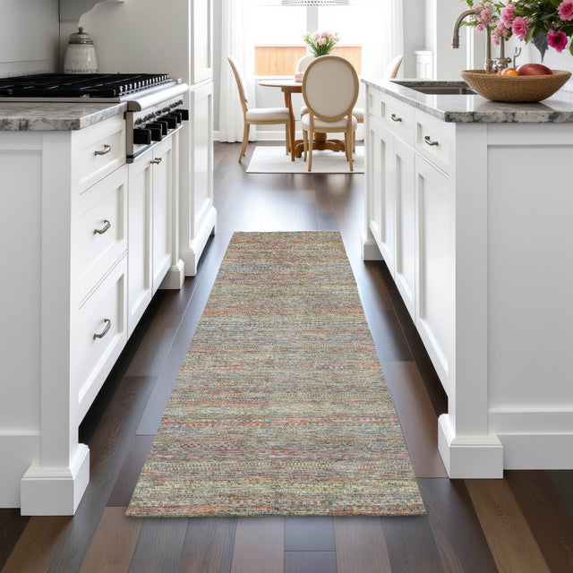 Addison Chantille ACN2148 Stripes Machine Made Transitional Sage Rug