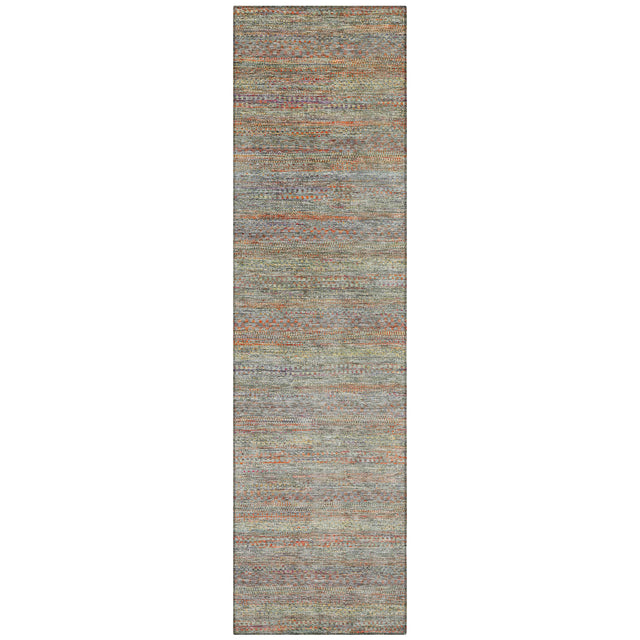 Addison Chantille ACN2148 Stripes Machine Made Transitional Sage Rug
