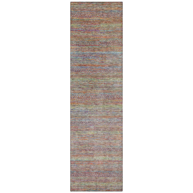 Addison Chantille ACN2148 Stripes Machine Made Transitional Terracotta Rug