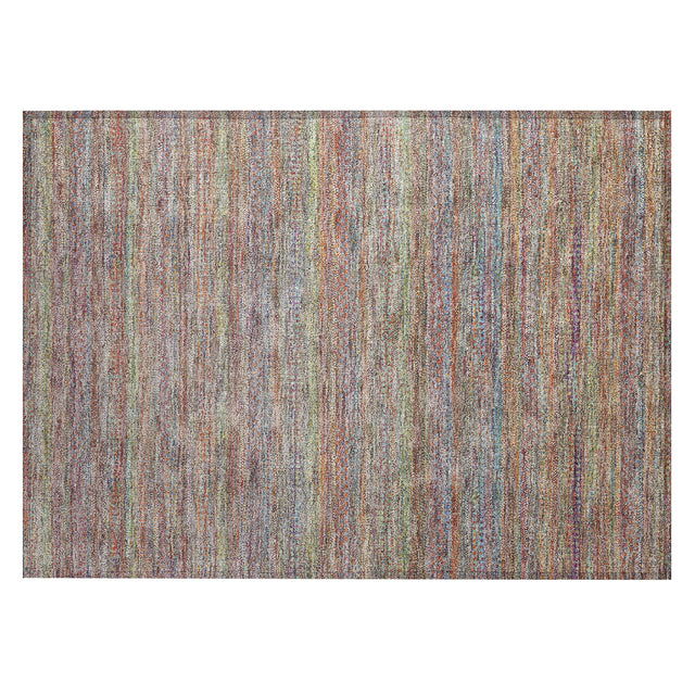 Addison Chantille ACN2148 Stripes Machine Made Transitional Terracotta Rug
